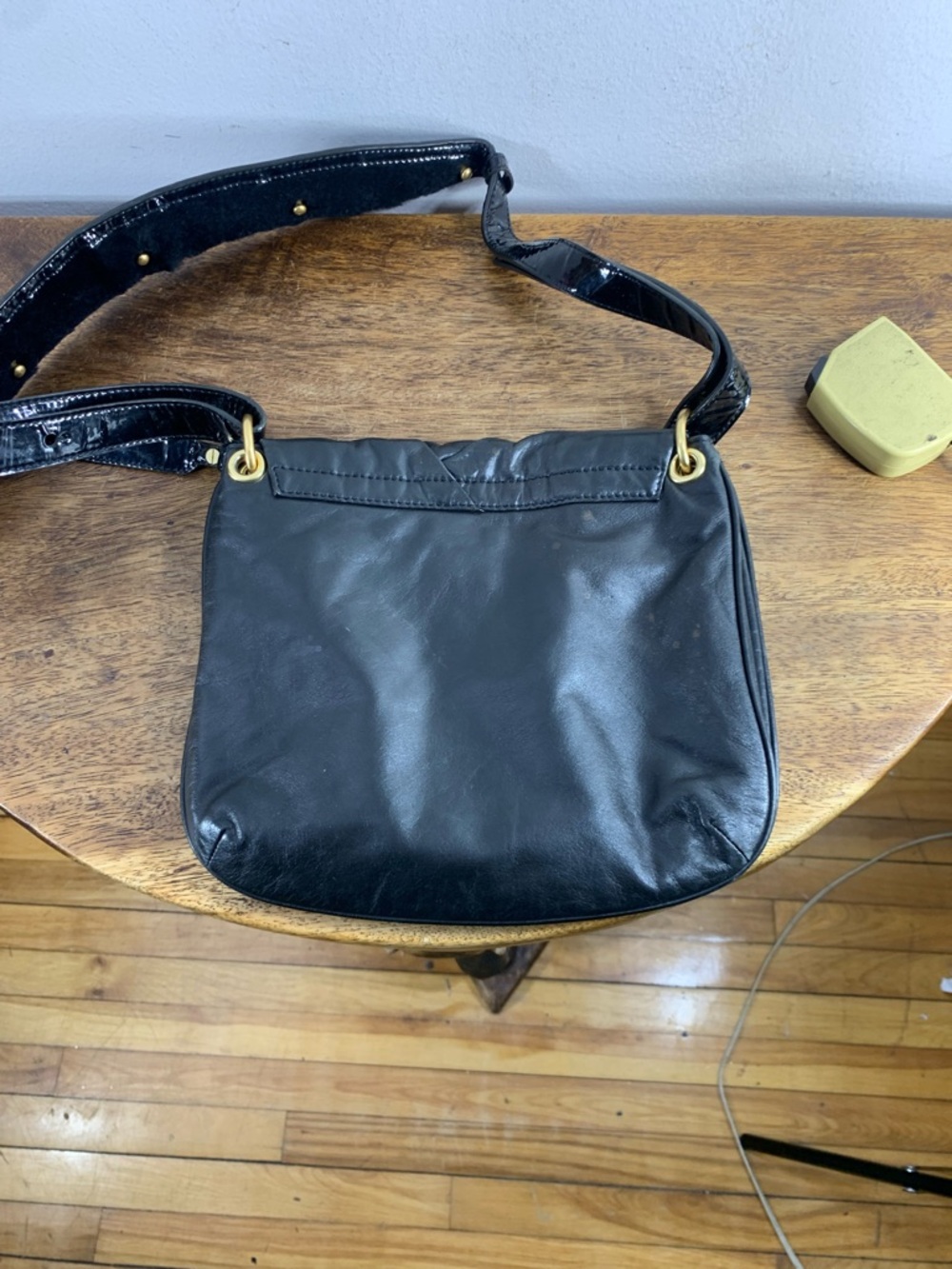Marc by marc Jacobs black leather patchwork shoulder crossbody bag - Picture 3 of 9